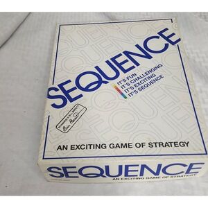 Sequence Board Game Jax Ltd‎ 8002 Vintage Strategy Card Game Family Fun Night